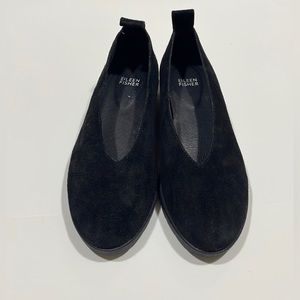 Eileen Fisher Humor Wedge Suede Leather Women Size 7